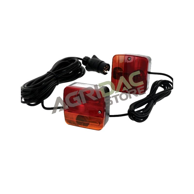 Conjunto de luzes magnéticas em mala