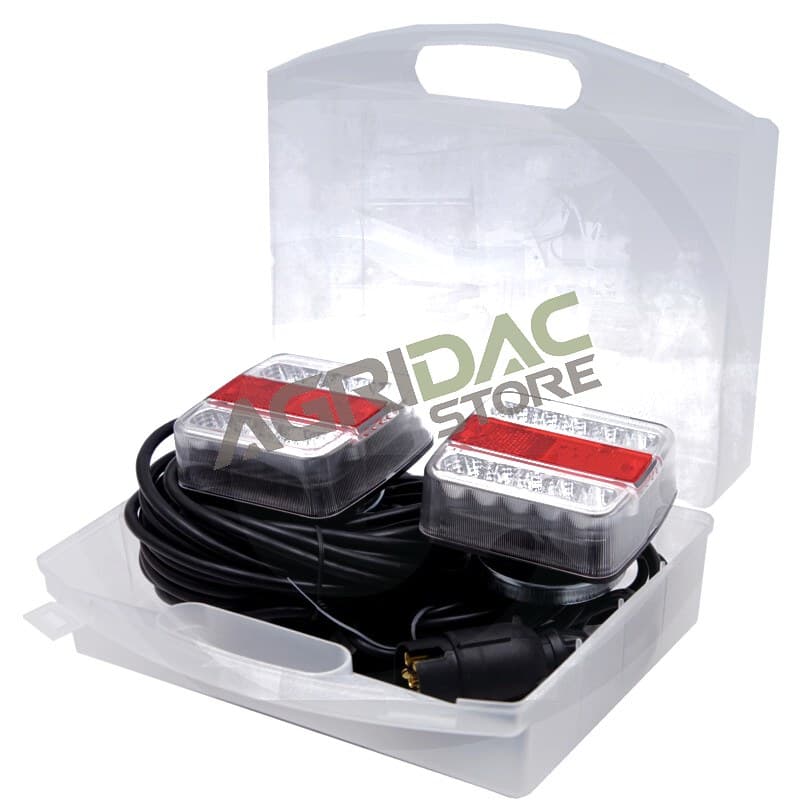 Conjunto de luzes magnéticas LED em mala